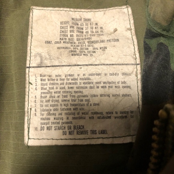 Vintage army jacket - Picture 7 of 7